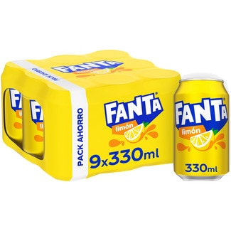 FANTA Sparkling lemon soft drink 9-pack tins 33 cl