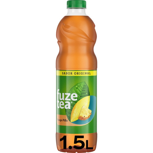 original flavour mango pineapple tea soft drink bottle 1,5 l