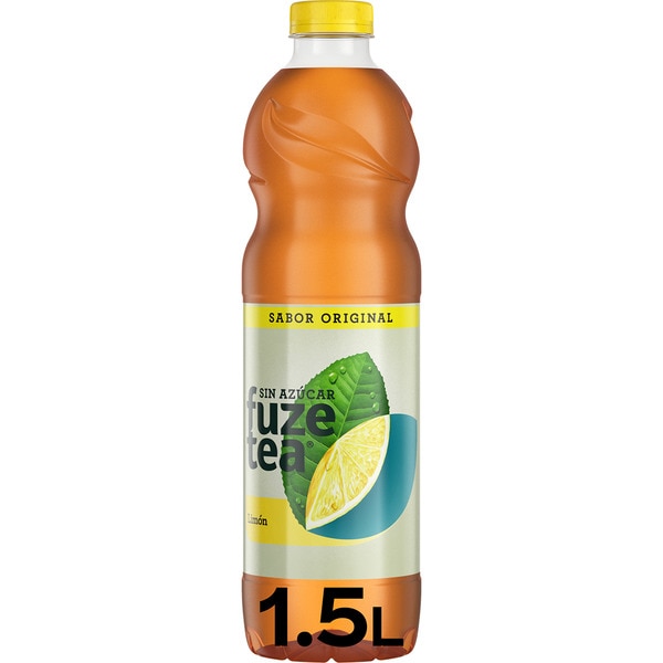 original flavour sugar-free lemon tea soft drink bottle 1,5 l