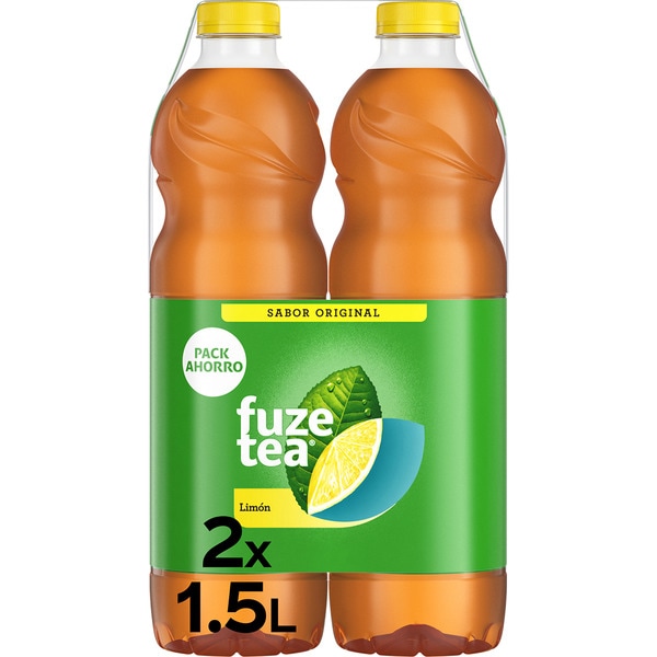 original flavour lemon tea soft drink 2-pack bottles 1,5 l