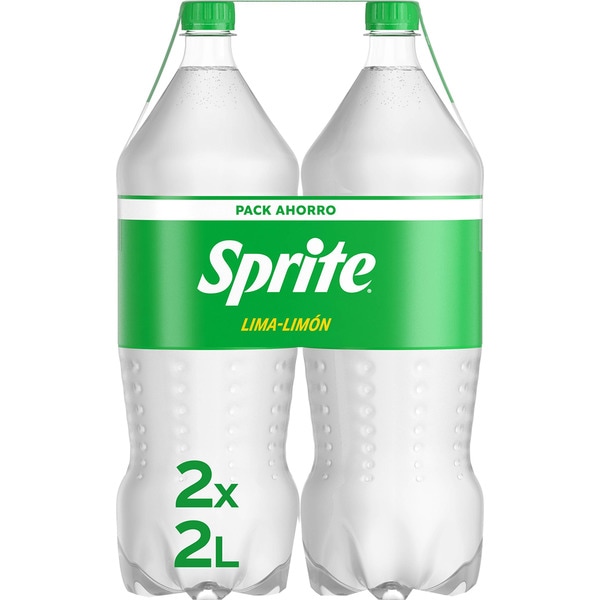 Erfrischungsgetränk mit Limette und Zitrone, wenig Zucker, mit Kohlensäure 2er-Pack Flaschen 2 l