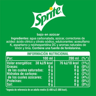 Refresco de lima limón con gas pack 4 botellas 20 cl (envase de vidrio) - Sprite