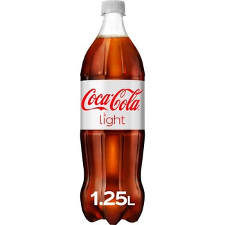 COCA-COLA LIGHT Cola-Erfrischungsgetränk zuckerfrei ohne Kalorien Flasche 1,25 l