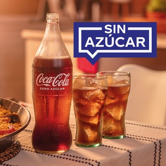 Refresco de cola sin azúcar botella 1 l (envase de vidrio) - Coca-cola Zero