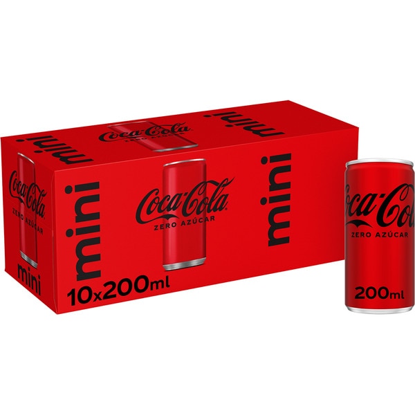 Cola-Erfrischungsgetränk zuckerfrei Mini-10er-Pack Dosen 20 cl