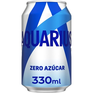 AQUARIUS ZERO bebida isotónica sin azúcar sabor limón lata 33 cl