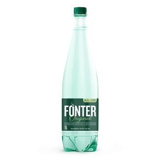 FONTER agua mineral natural con gas botella 1 l