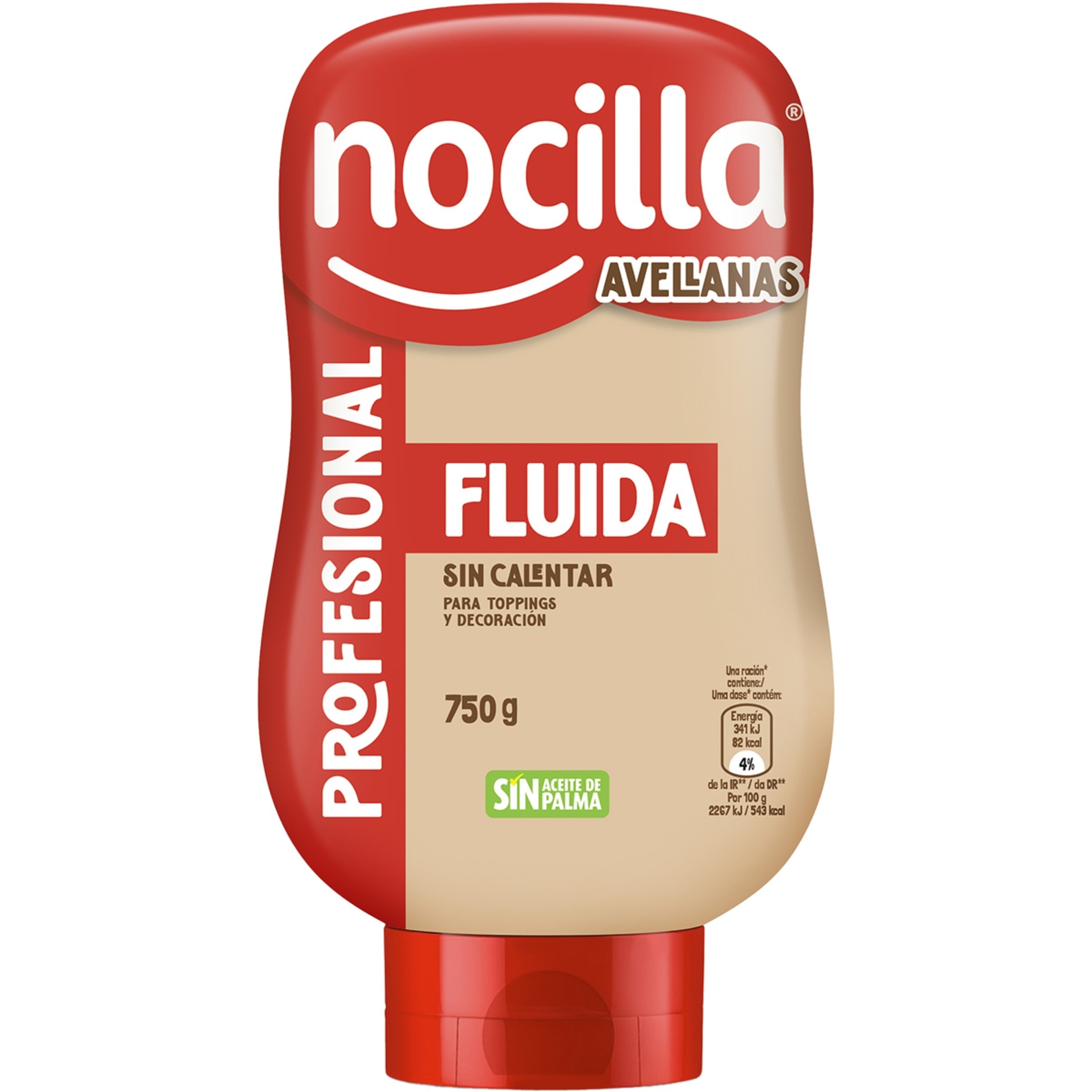 crema de avellanas profesional fluida sin calentar