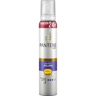 PANTENE PRO-V espuma Volumen Perfecto fijación 03 con aceite de jojoba spray 300 ml