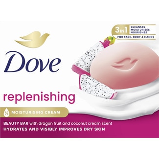 DOVE jabón hidratante en pastilla Replenising fruta del dragón unidad 90 g