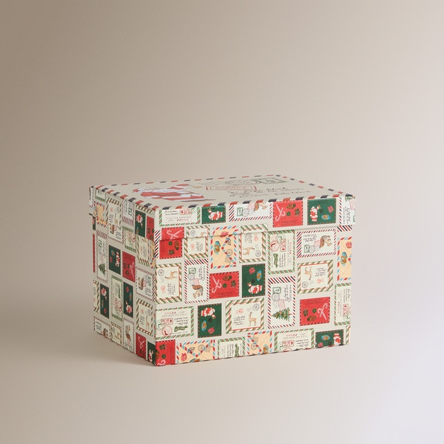 Caja rectangular de regalo Carta Papá Noel Navidad