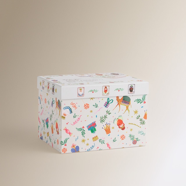 Caja rectangular de regalo Adornos Navidad