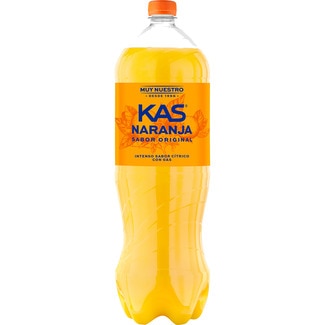 KAS Orangenerfrischungsgetränk mit Kohlensäure Flasche 2 l