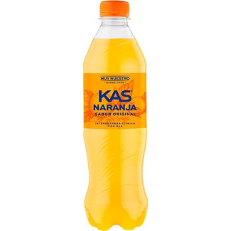 KAS Orangenerfrischungsgetränk mit Kohlensäure Flasche 50 cl
