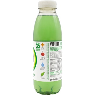 Bebida de manzana, saúco, mate y L-carnitina con vitaminas Lean & Green botella 500 ml - Vithit