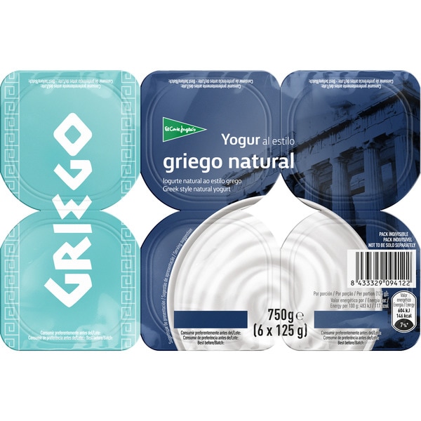 Naturjoghurt nach griechischer Art 6er-Pack Einheiten 125 g