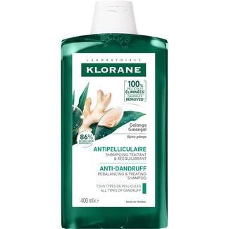 KLORANE champú anticaspa tratante con Galanga medicinal Dosierspender 400 ml
