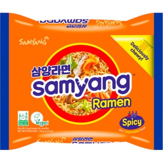 Samyang Ramen Picante de Vegetais Vegan embalagem 120 g