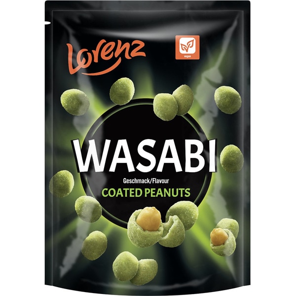Erdnüsse in Wasabi-Sauce Tasche 100 g