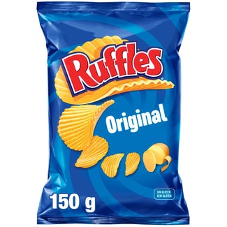 RUFFLES Gewellte Chips Original-Geschmack Glutenfrei Tasche 150 g