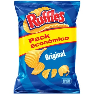Patatas fritas onduladas sabor Original sin gluten bolsa 248 g - Ruffles