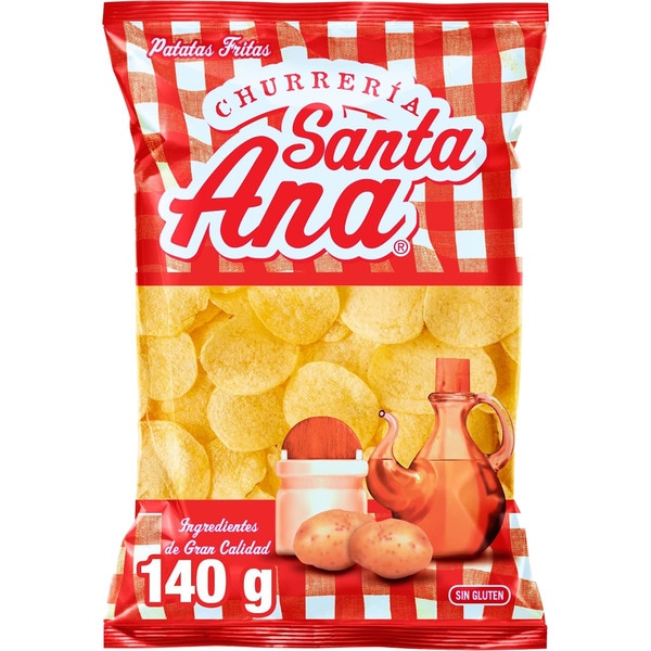 Gluten-free crisps bag 140 g