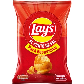 Patatas fritas al punto de sal pack económico bolsa 248 g - Lay's