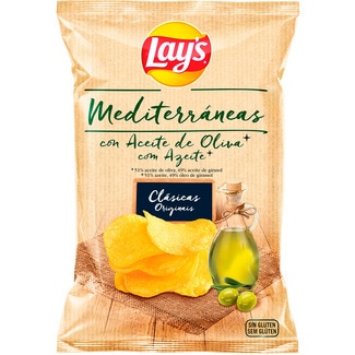 Patatas fritas clásicas con aceite de oliva bolsa 140 g - Lay's Mediterraneas