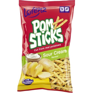 LORENZ Pomsticks Sour Cream crisps bag 100 g