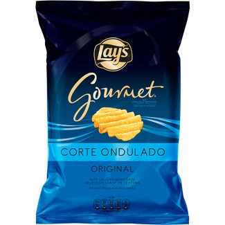Patatas fritas sabor original corte ondulado sin gluten bolsa 150 g neto escurrido - Lay's Gourmet
