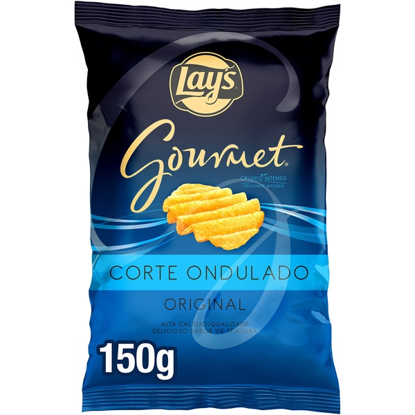 plain flavour crinkle cut crisps, gluten-free bag 150 drained weight g