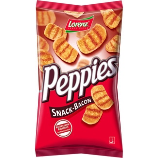 LORENZ peppies bacon flavoured snack bag 75 g