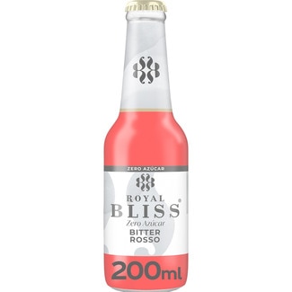 ROYAL BLISS bebida refrescante amarga Bitter Rosso Zero azúcar botella 20 cl (envase de vidrio)