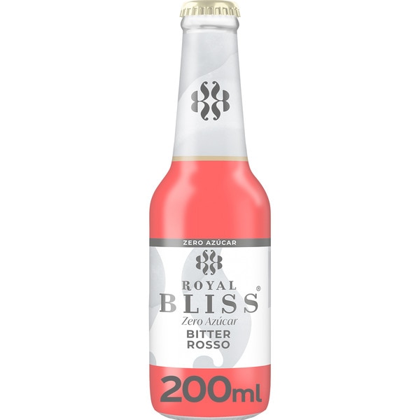 bitteres Erfrischungsgetränk Bitter Rosso Zero Zucker Flasche 20 cl (Glasbehälter)