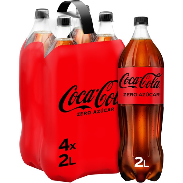 Cola-Erfrischungsgetränk zuckerfrei 4er-Pack Flaschen 2 l