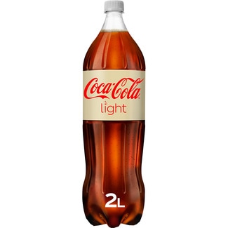 COCA-COLA LIGHT Caffeine-free and sugar-free cola soft drink with no calories bottle 2 l