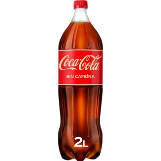 COCA-COLA CAFFEINE-FREE original cola soft drink bottle 2 l