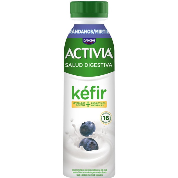 kefir drink with blueberries bottle 280 g
