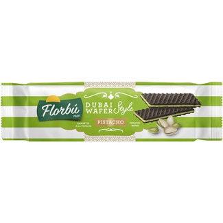 FLORBU galletas de barquillo rellenas de crema de pistacho estilo Dubai Paket 110 g