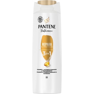 PANTENE PRO-V Nutri Pro-V repair & protect conditioner and 3 in 1 treatment shampoo flask 500 ml for weak and damaged hair