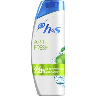 H&S champú anticaspa Apple Fresh frasco 330 ml 0% parabenos fosfatos parafinas