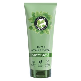 HERBAL ESSENCES acondicionador Nutre aroma a menta sin siliconas tubo 250 ml
