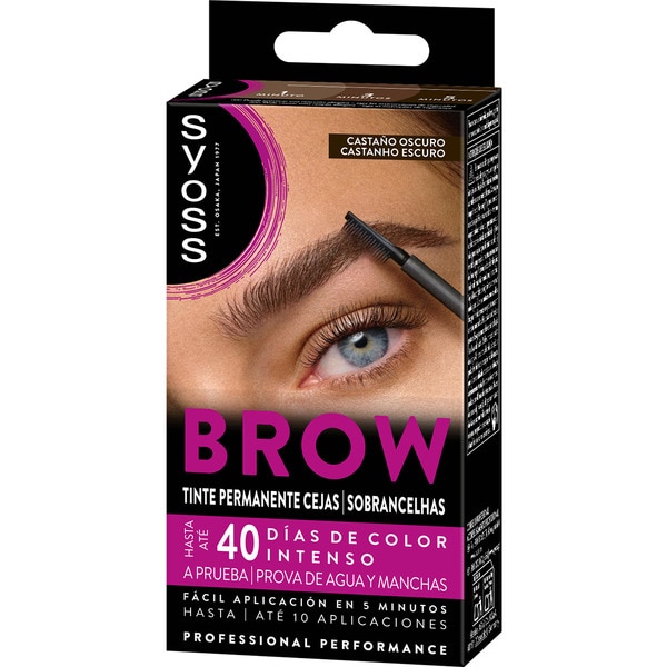 Brow Tint permanente Augenbrauenfärbung Dunkelbraun 4-1 Box bis zu 10 Anwendungen