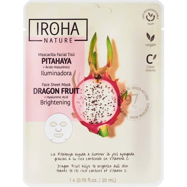 mascarilla facial Tisú Pitahaya Iluminadora Tütchen 1 Einheit con ácido hialurónico