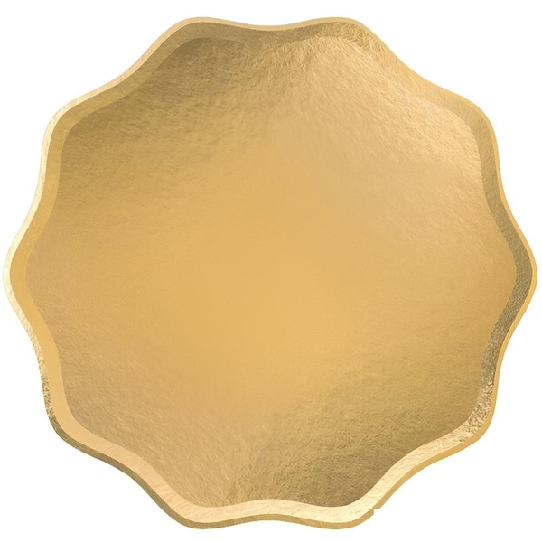 Cloub golden underplate, 33 cm packet 2 units