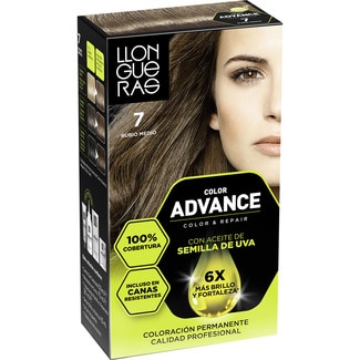 LLONGUERAS tinte Color Advance rubio medio nº 7 caja 1 unidad coloración permanente
