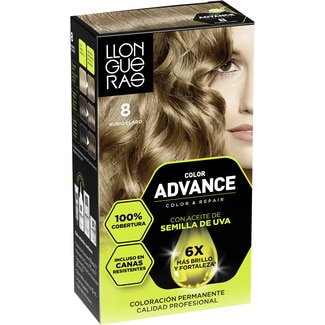 LLONGUERAS tinte Color Advance rubio claro nº 8 caja 1 unidad coloración permanente