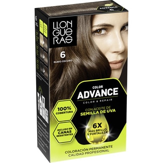LLONGUERAS tinte Color Advance rubio oscuro nº 6 caja 1 unidad coloración permanente