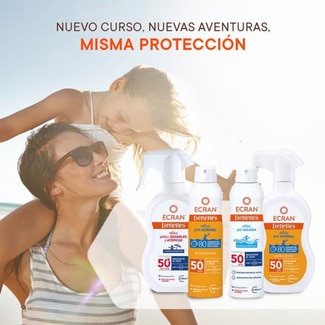 Leche protectora solar infantil vitEox 80 SPF-50+ pistola 270 ml resistente al agua - Ecran Denenes