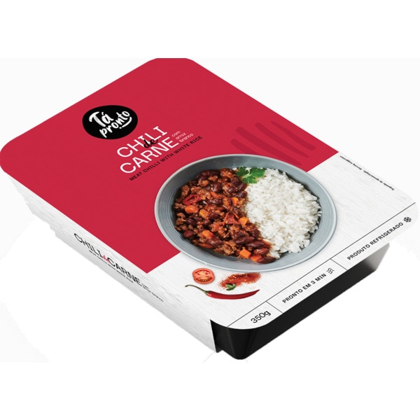 Chili de Carne com Arroz Branco embalagem 350 g